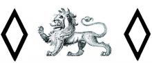 lion passant between